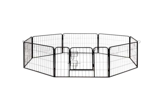 8 Panels Metal Barrier Kennel Fence Assembly ညွှန်ကြားချက်များ