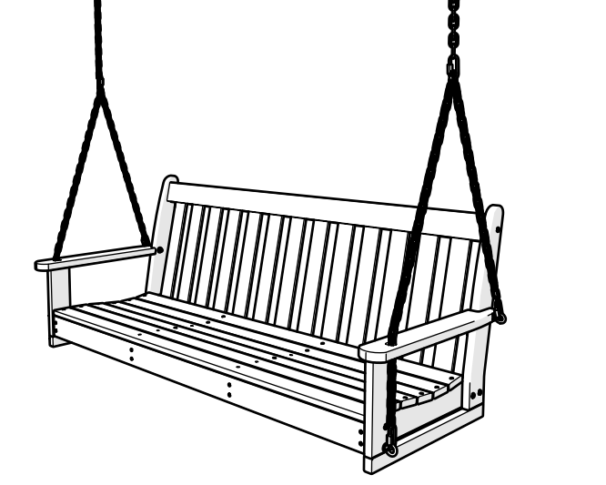 Patio Hanging Bench Porch Swing Assembly ညွှန်ကြားချက်များ