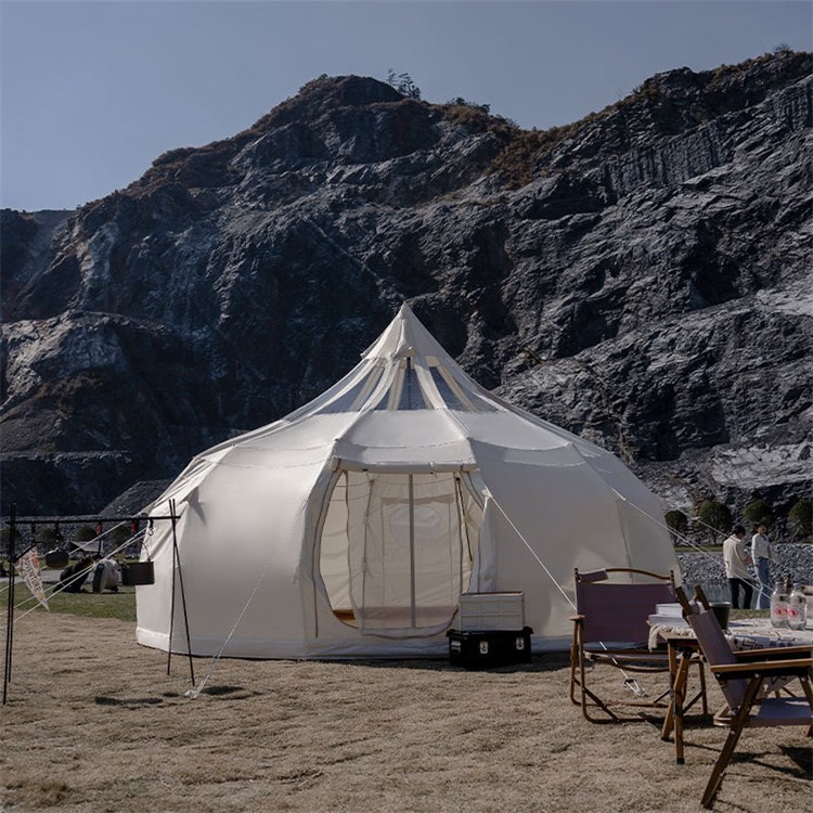 YMOUTDOOR Outdoor Canvas Bell Tent သည် မည်သို့သော အားသာချက်များ သည် Glamping လုပ်ငန်းကို ဆောင်ကြဉ်းသနည်း။