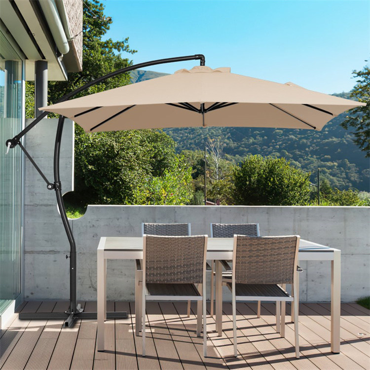 9 x 9 ပေ တွဲလောင်း Offset Patio Cantilever Umbrella