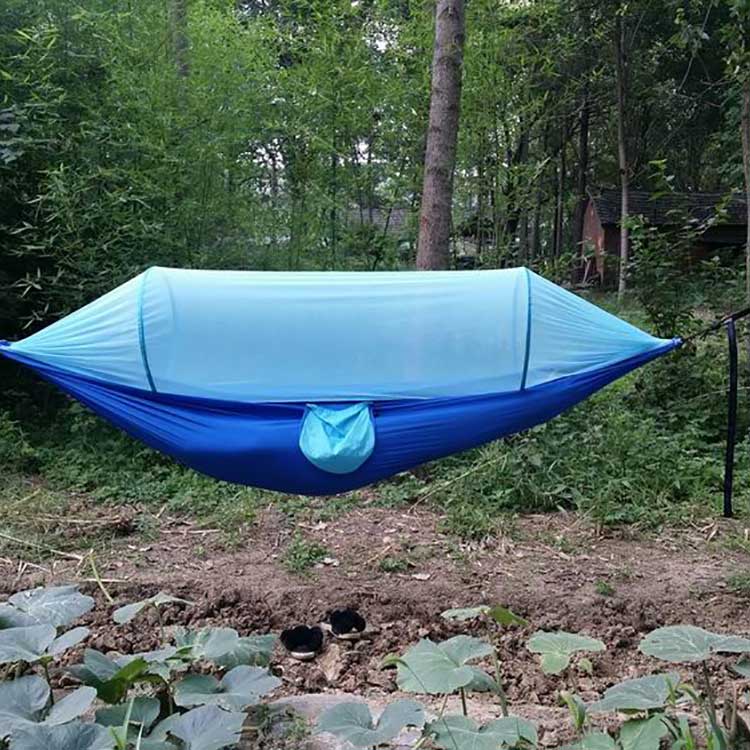 Pop Up Mosquito Net ဖြင့် Camping Hammock
