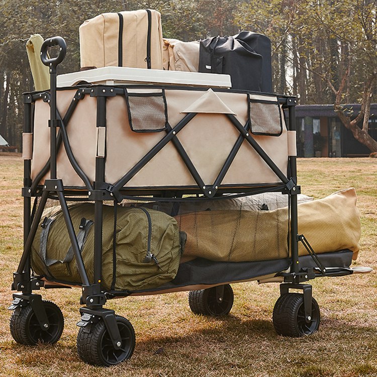နှစ်ထပ် Decker Collapsible Wagon လှည်း