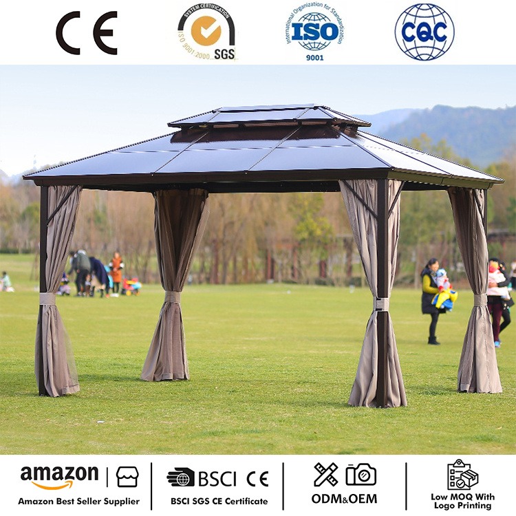 Hardtop Patio Gazebo အပြင်ဘက် coopy