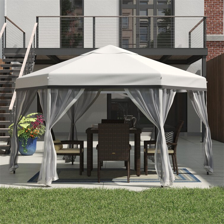 11x11 ပေ Soft-top Hexagon Gazebo