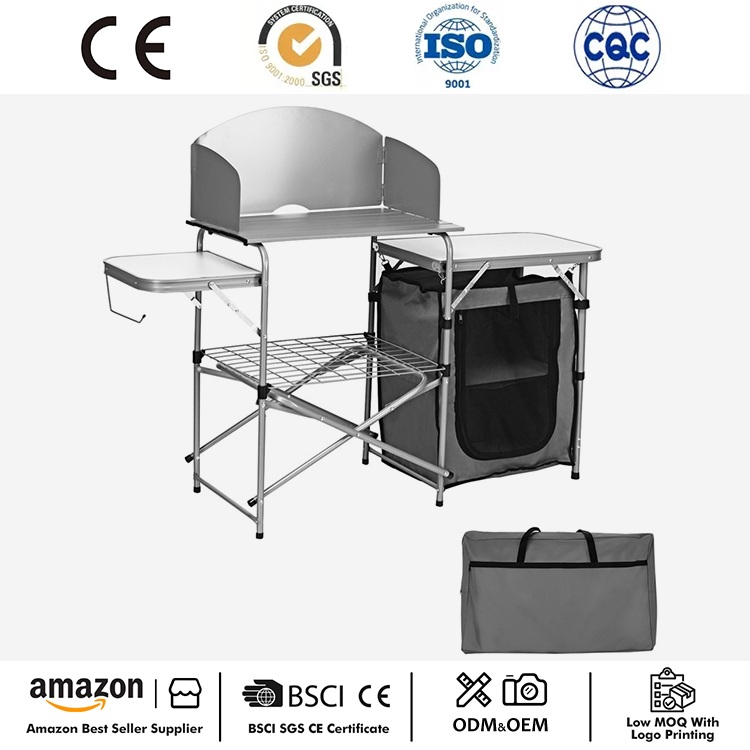 Outdoor Camping မီးဖိုချောင် စားပွဲ
