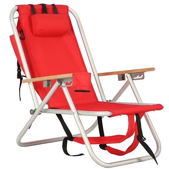 အိတ်ဆောင်သဲသောင်ပြင်သဘာပတိ Folding Recliner Lounge