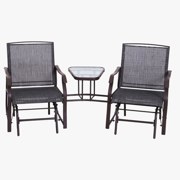 လူ ၂ ဦး ပြင်ပ Glider Rocker Chair