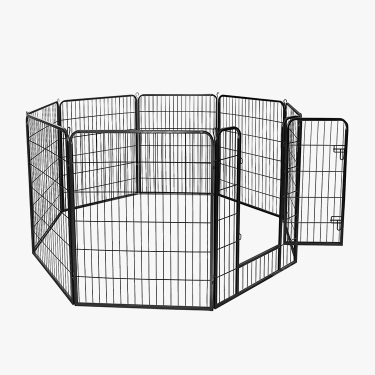8 Panels သတ္တုအတားအဆီး Kennel ခြံစည်းရိုး