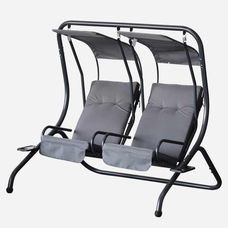 Outdoor 2 Person Soopy သံမဏိကွန်ကုပ်လွှဲ